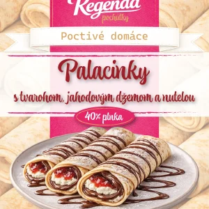 Palacinky s jaho. džem, nut. a tvarohom